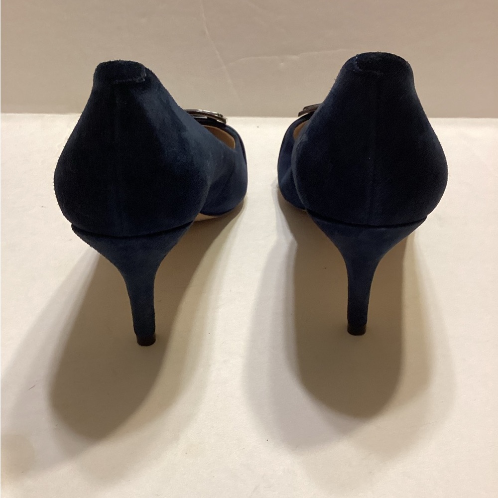 Elegant Navy Blue Women's Shoes - Picture 6 of 11